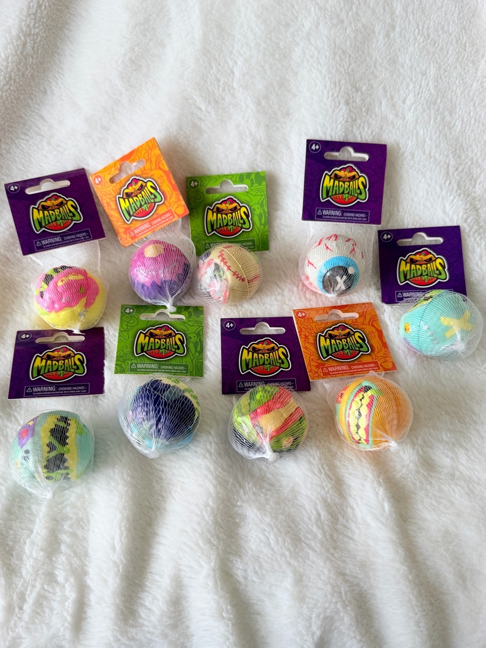 Madballs Minis Lot of 9 - Series 1 Foam Balls - Five Below Gross-Out Toys 80s